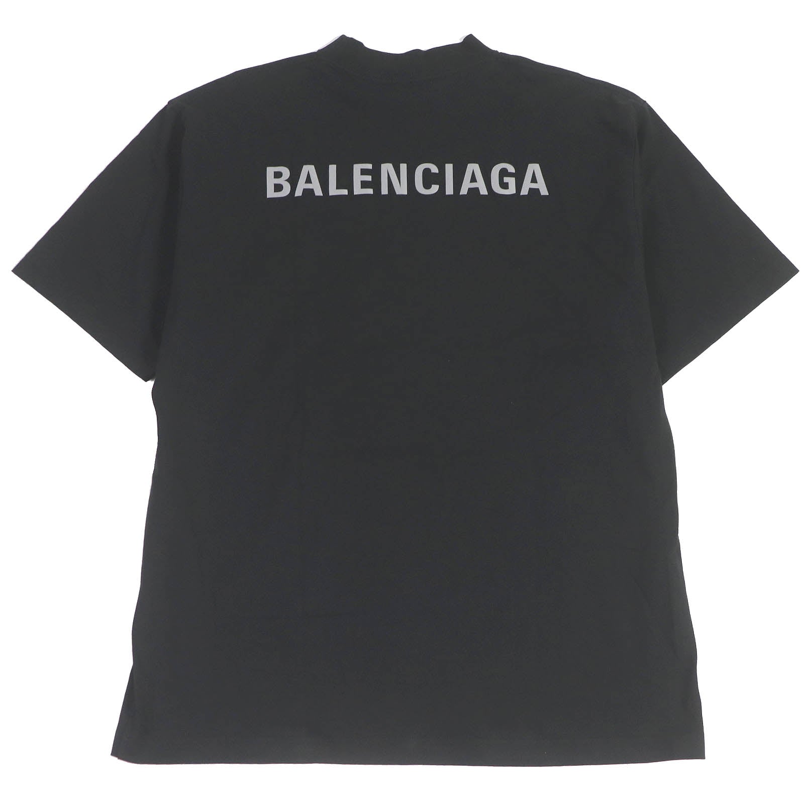 Balenciaga Cotton Logo Print T-Shirt Black S