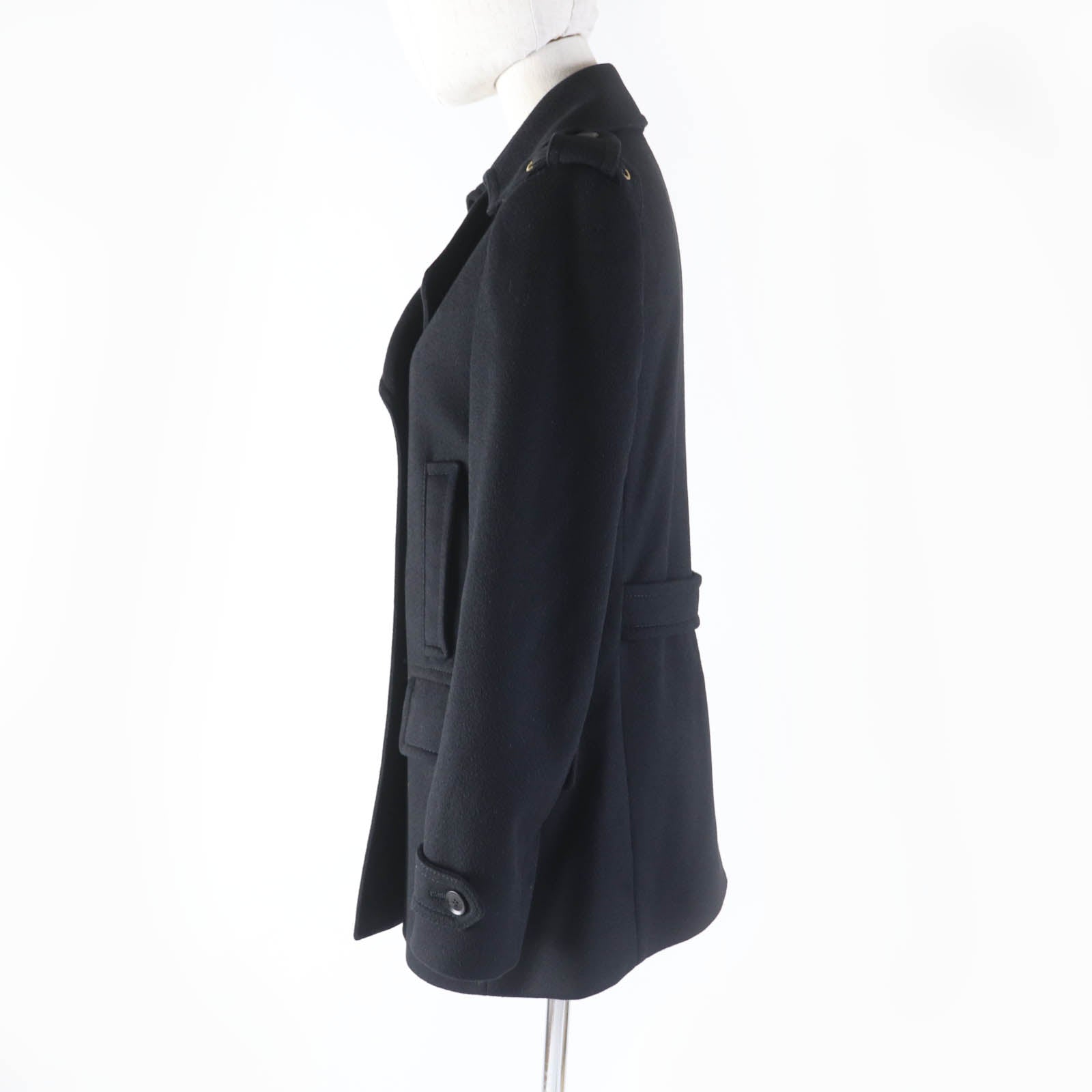 Gucci Wool Double-Breasted Coat Black 38