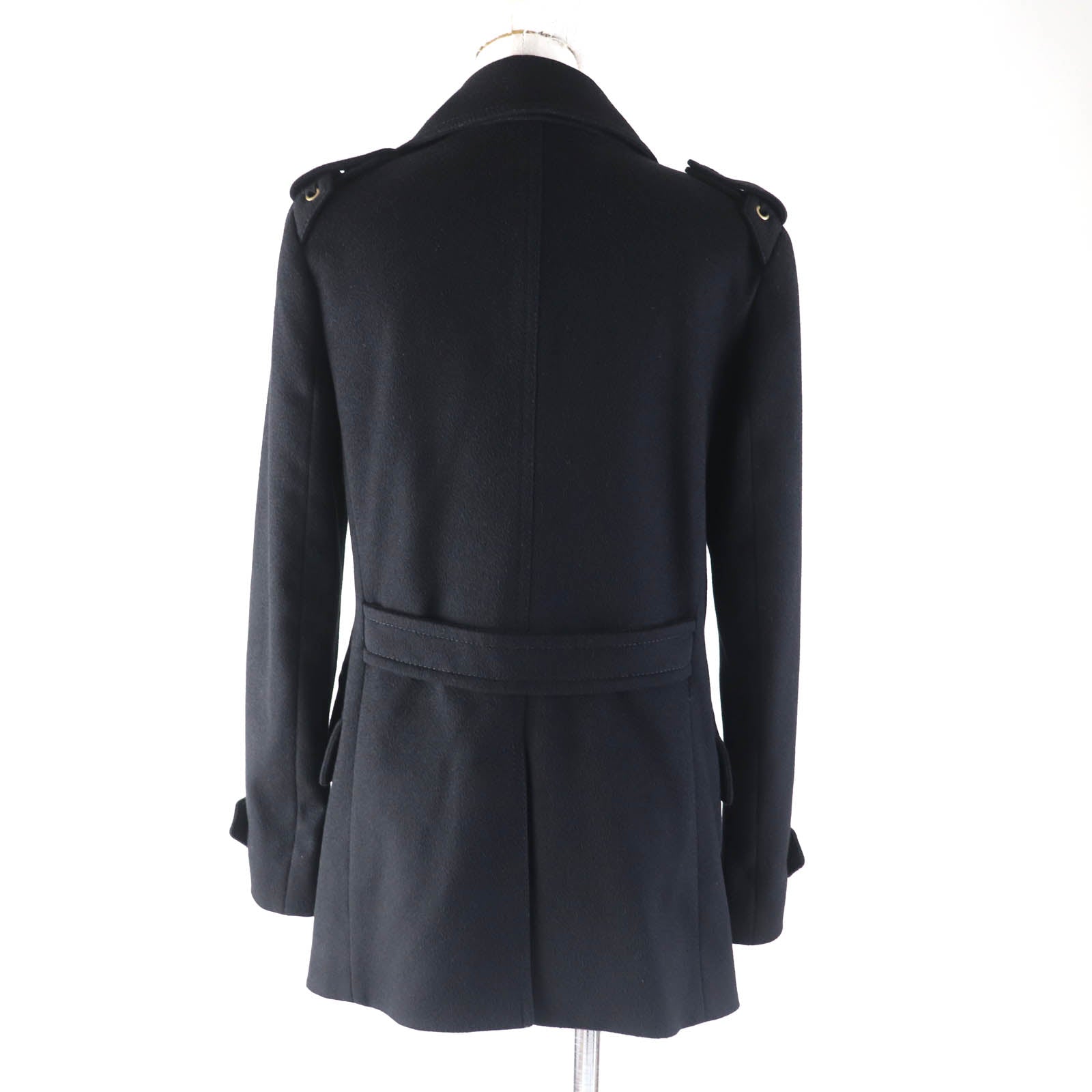 Gucci Wool Double-Breasted Coat Black 38