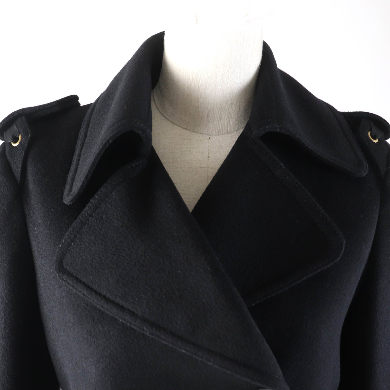 Gucci Wool Double-Breasted Coat Black 38