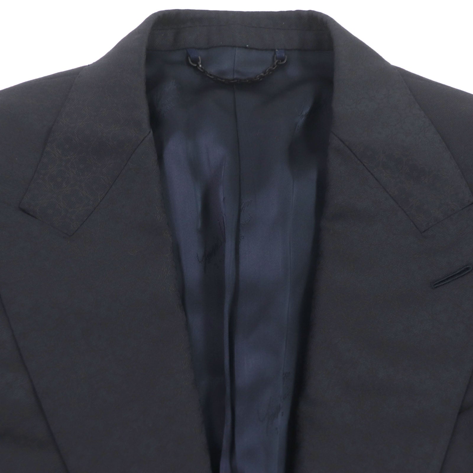 Louis Vuitton Monogram Wool Jacket Navy 48