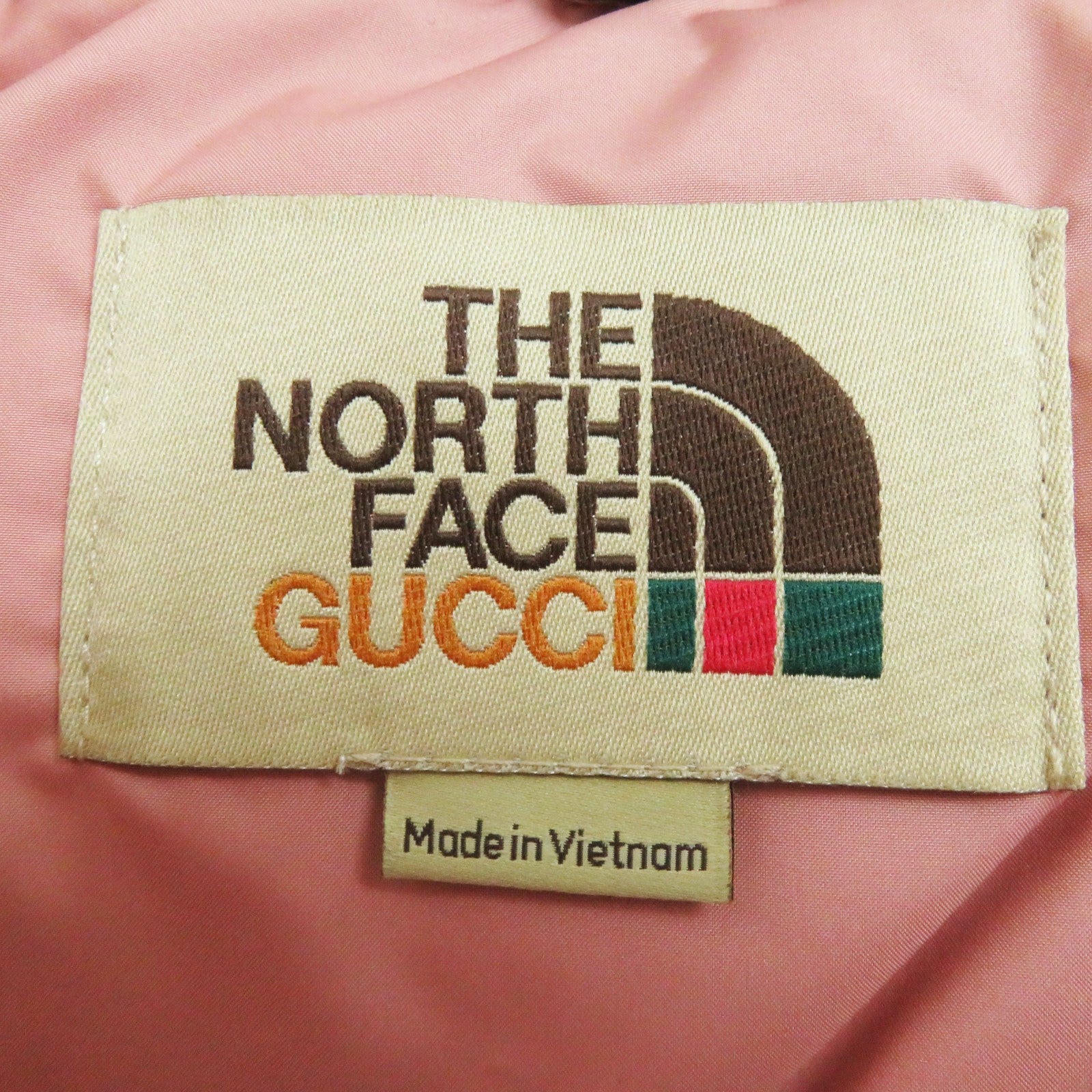 Gucci The North Face Down Jacket Pink XS