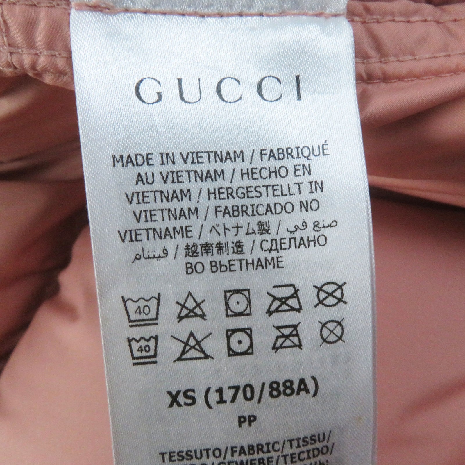 Gucci The North Face Down Jacket Pink XS