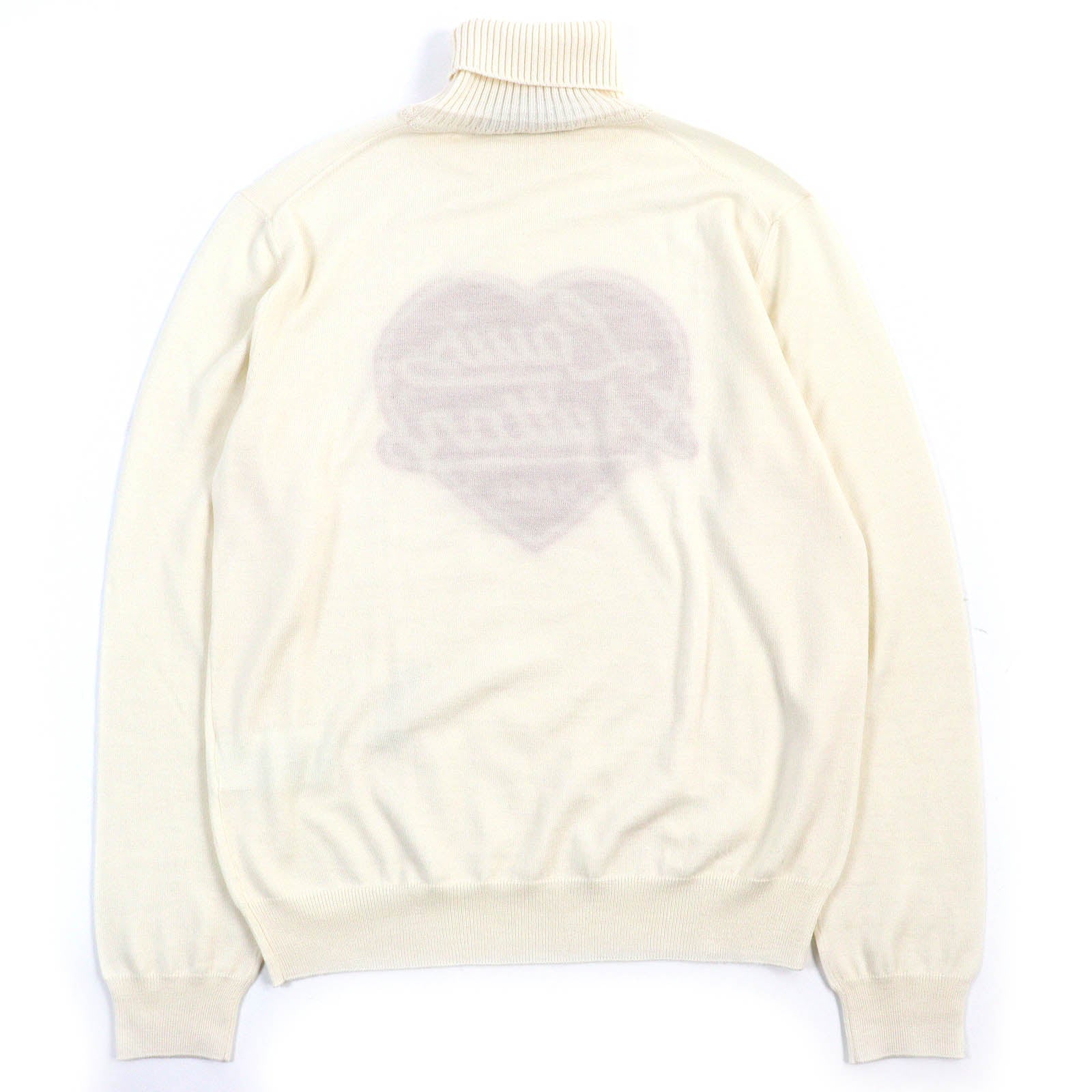 Louis Vuitton Wool Heart Turtleneck Knit Sweater M