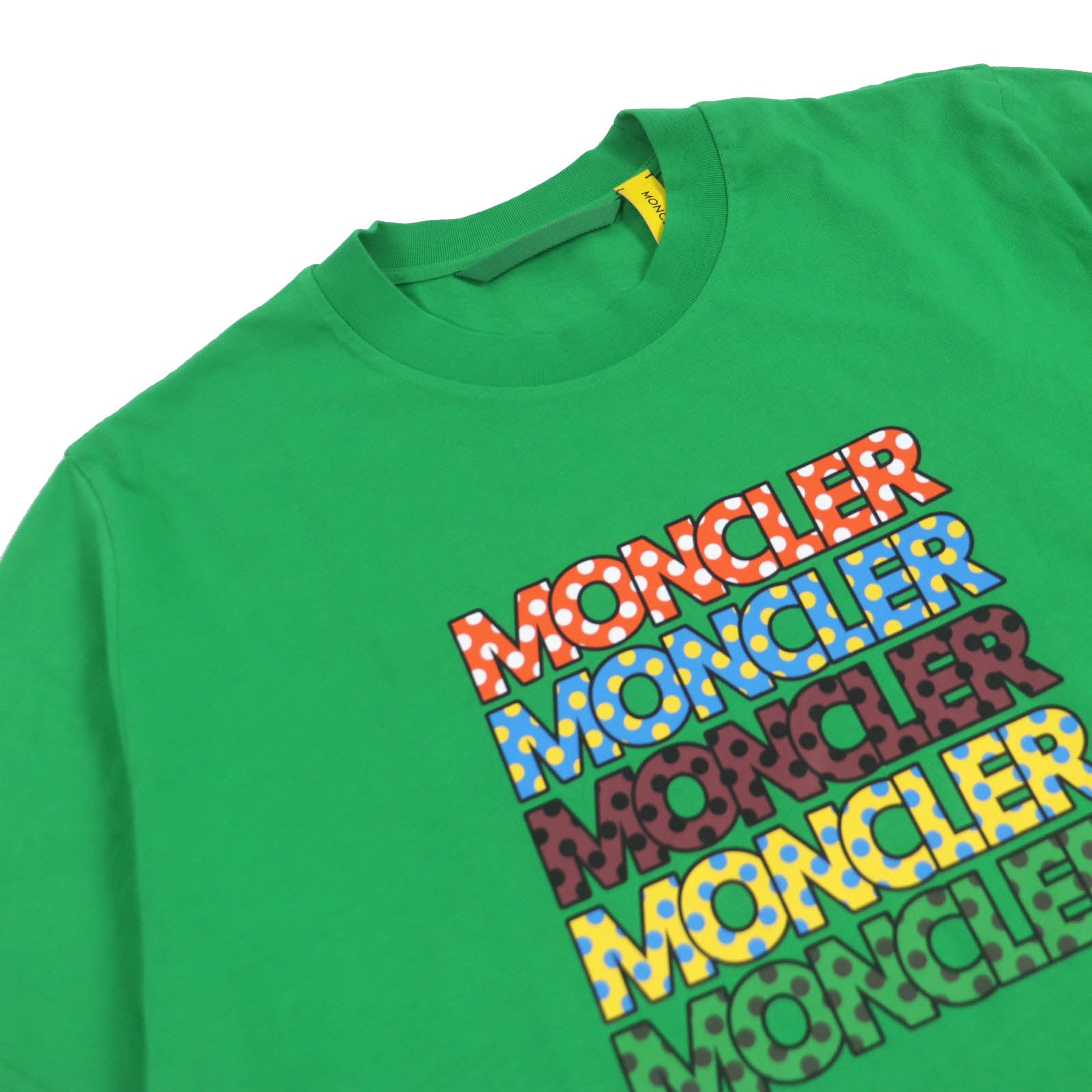 Moncler Cotton Logo T-Shirt Green L