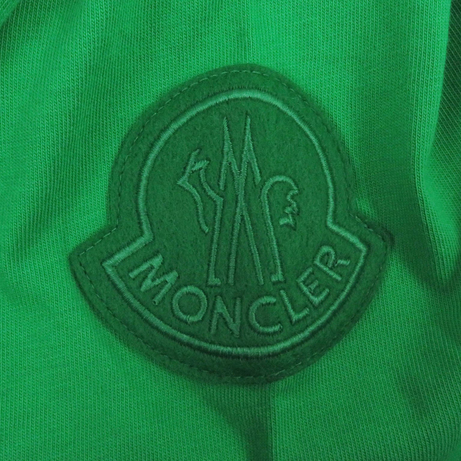 Moncler Cotton Logo T-Shirt Green L