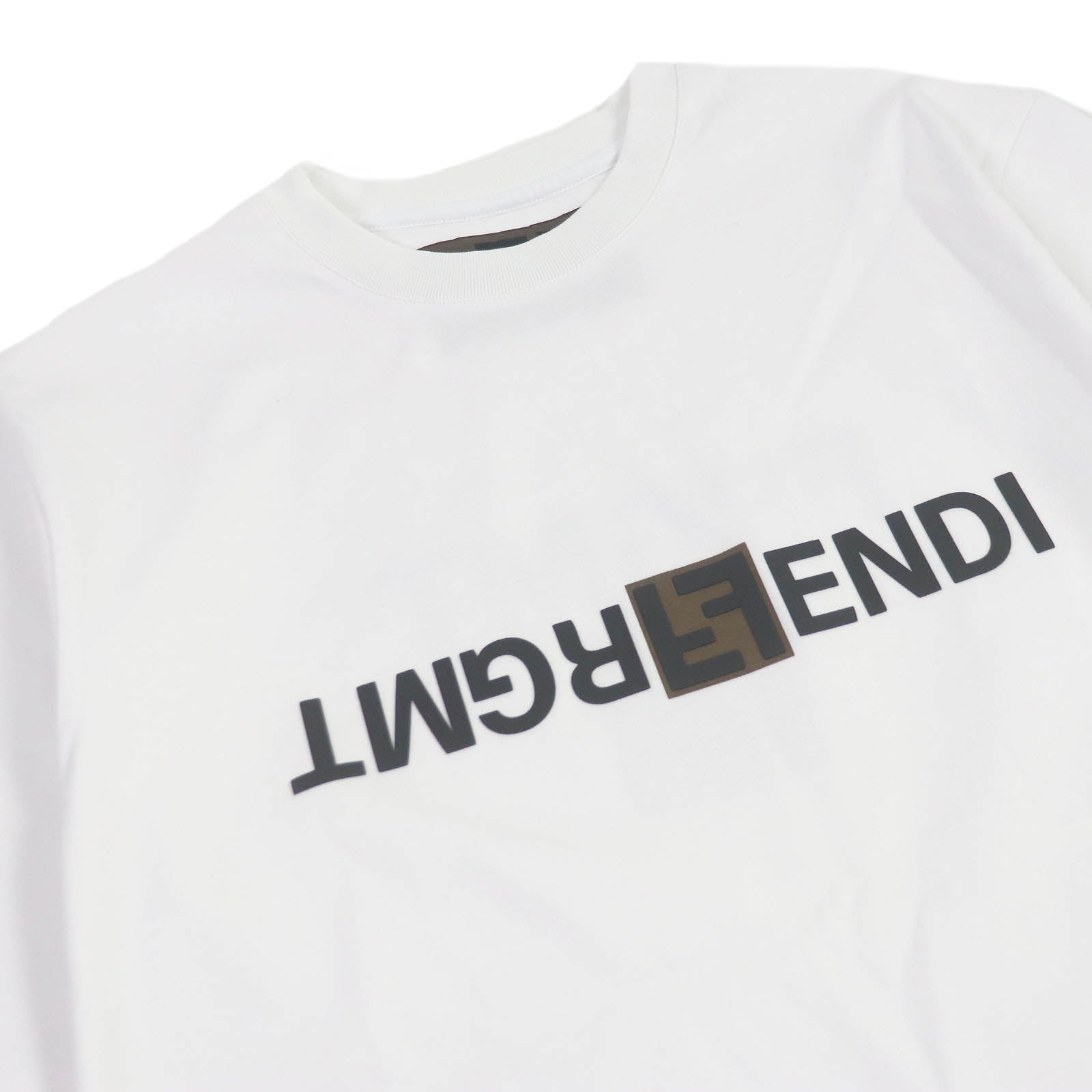 Fendi Cotton T-Shirt FS9626 XXS White