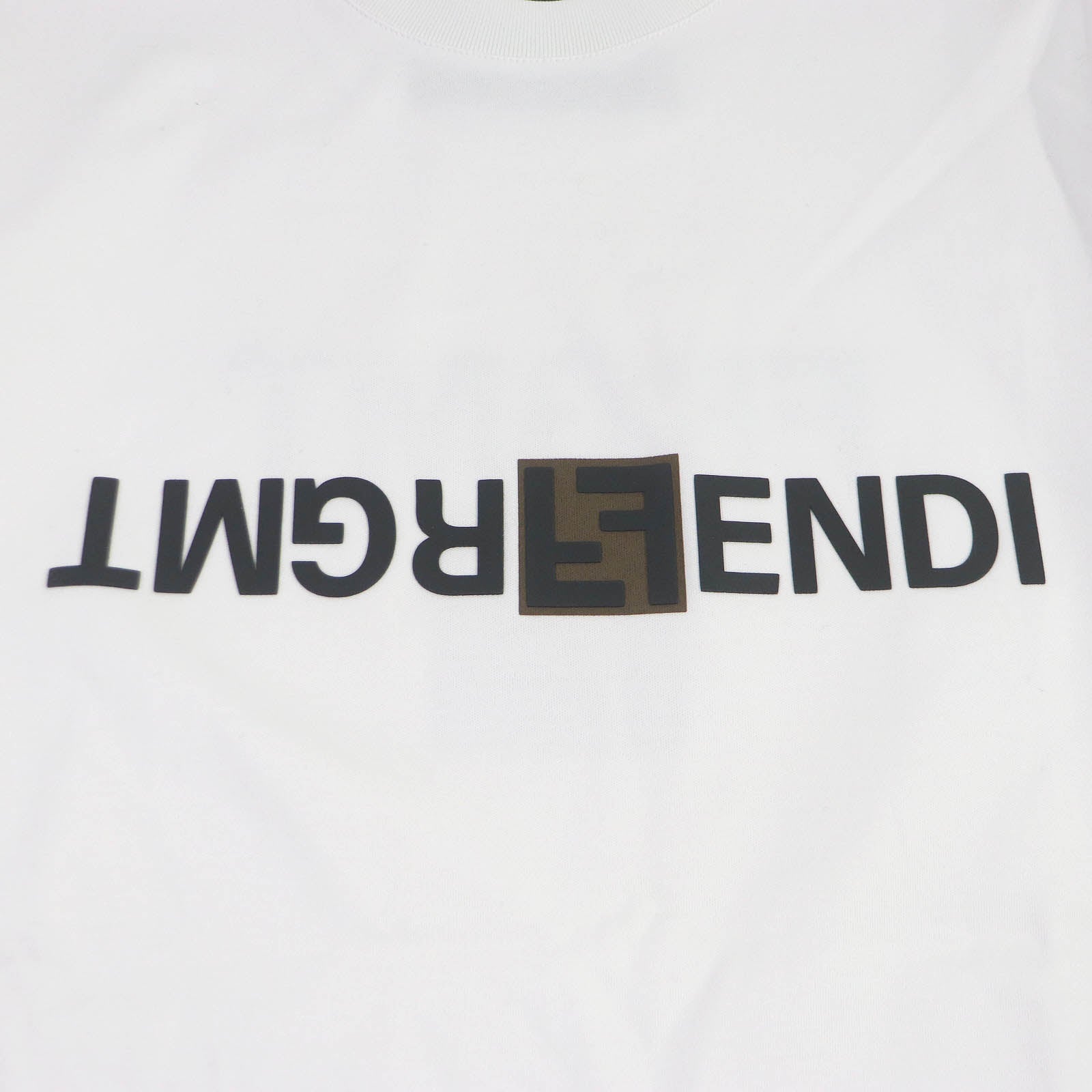 Fendi Cotton T-Shirt FS9626 XXS White