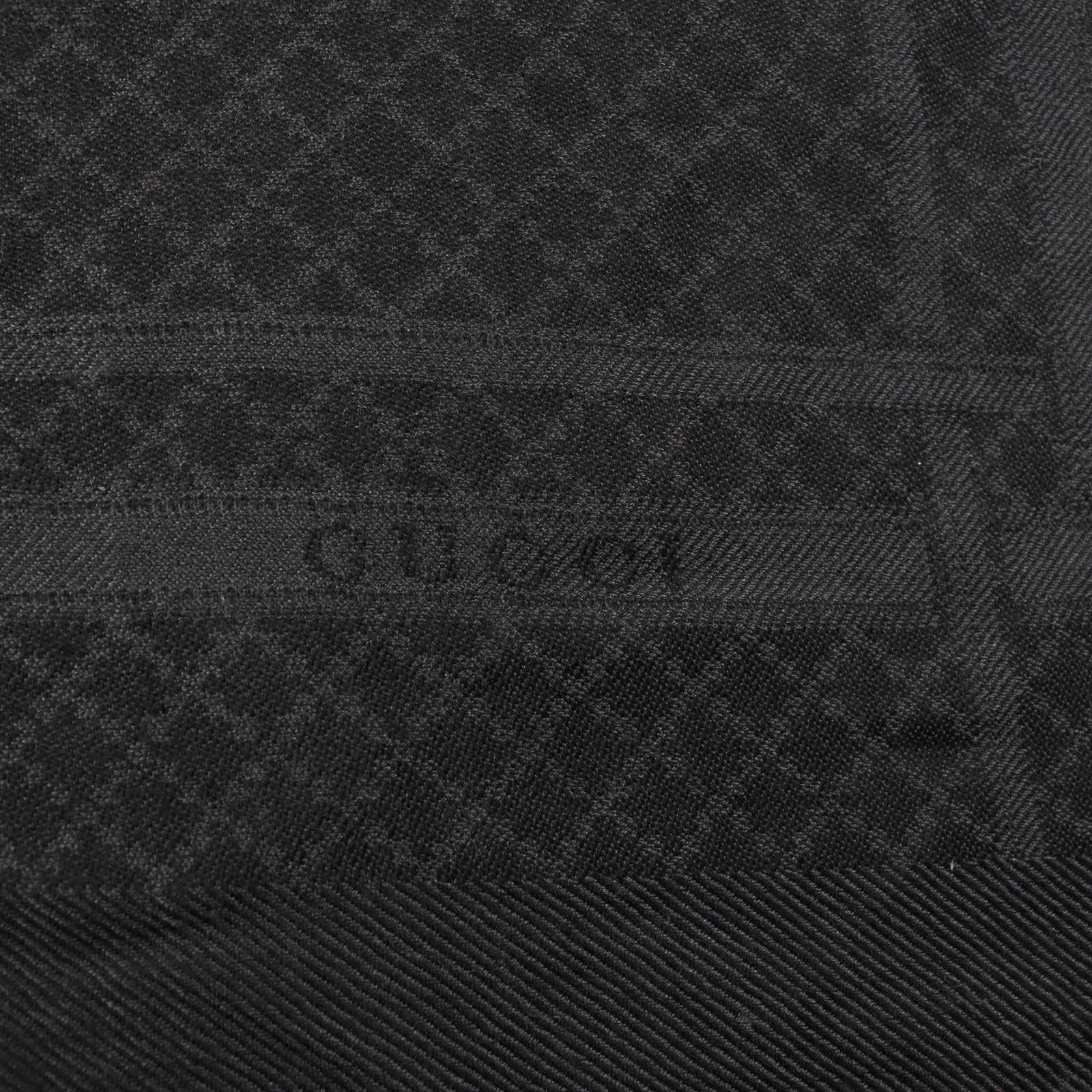 Gucci Silk Wool Fox Fur Shawl 355468