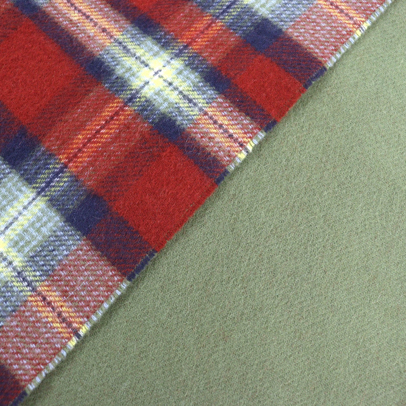 Hermes Cashmere Check Pattern Logo Scarf