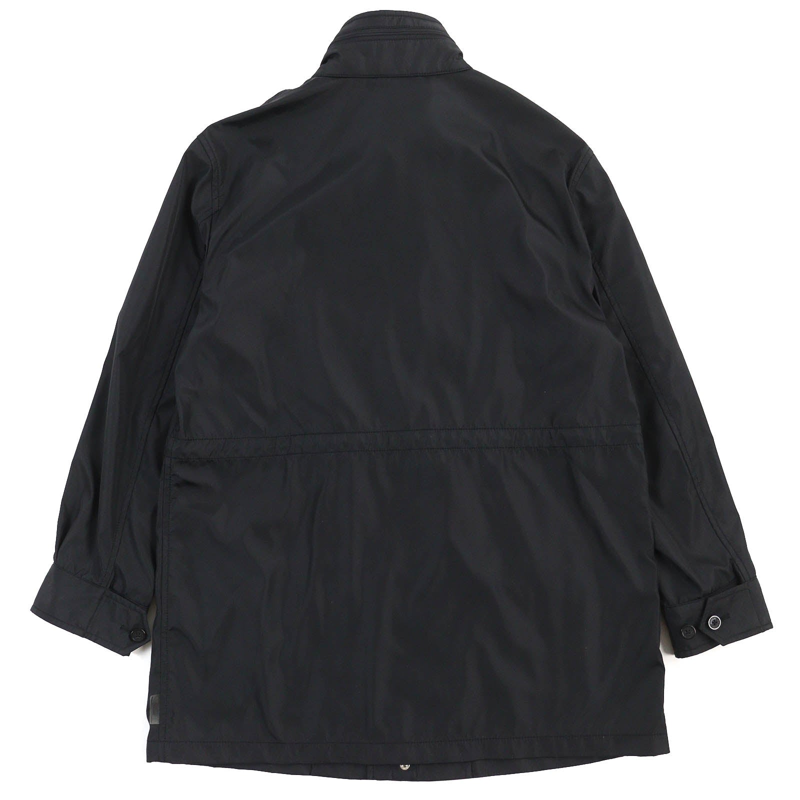 Armani Nylon Stand Collar Zip Up Coat