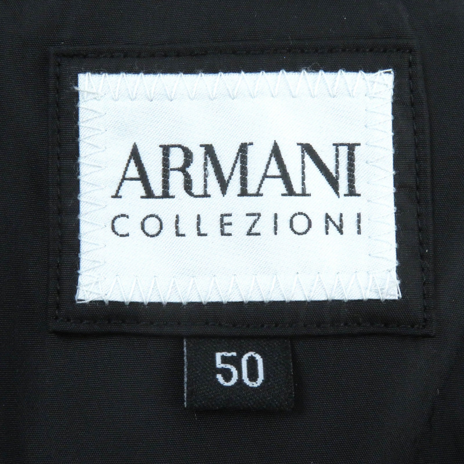 Armani Nylon Stand Collar Zip Up Coat