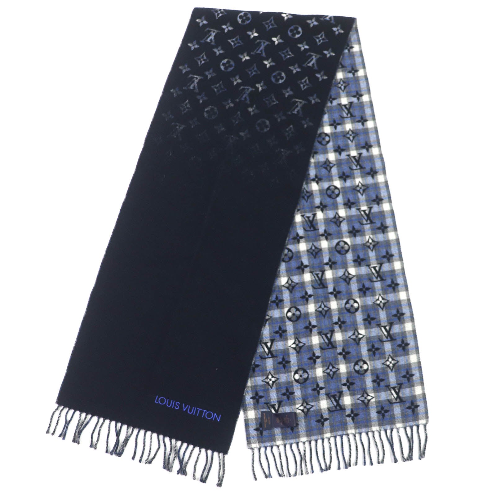 Louis Vuitton Monogram Gradient Tartan Scarf