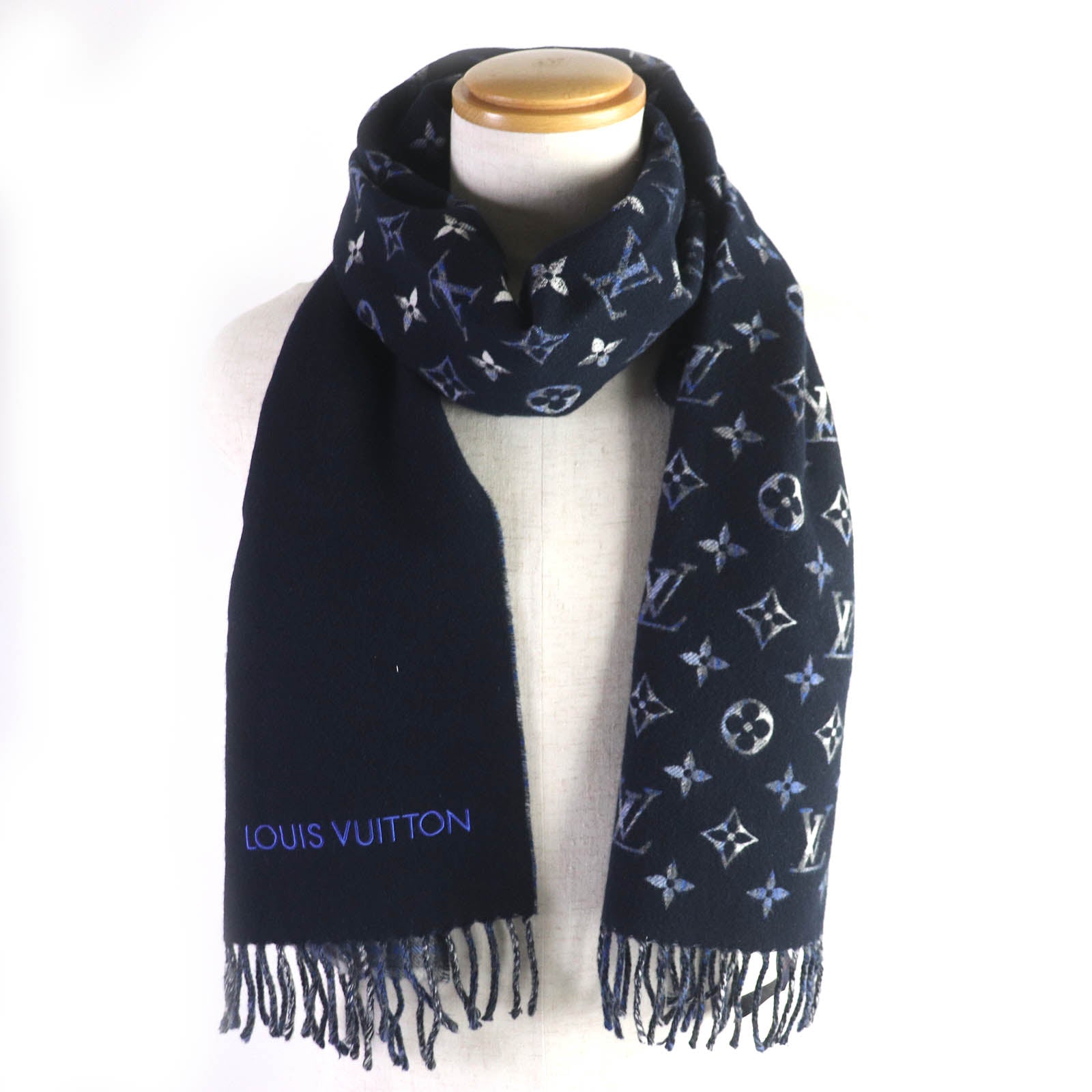 Louis Vuitton Monogram Gradient Tartan Scarf