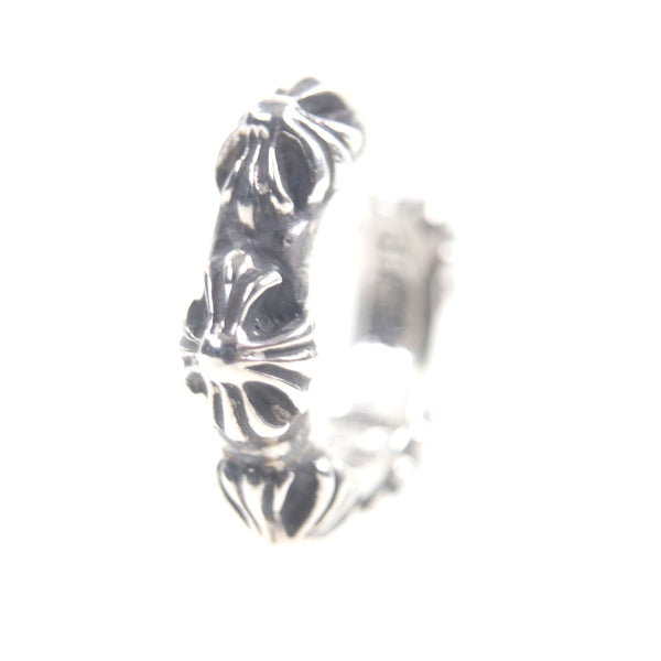 Chrome Hearts Pierce Cross Silver Earring