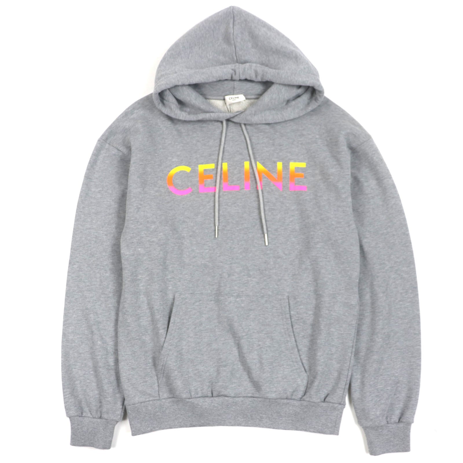 CELINE Gradient logo print Cotton Hoodie