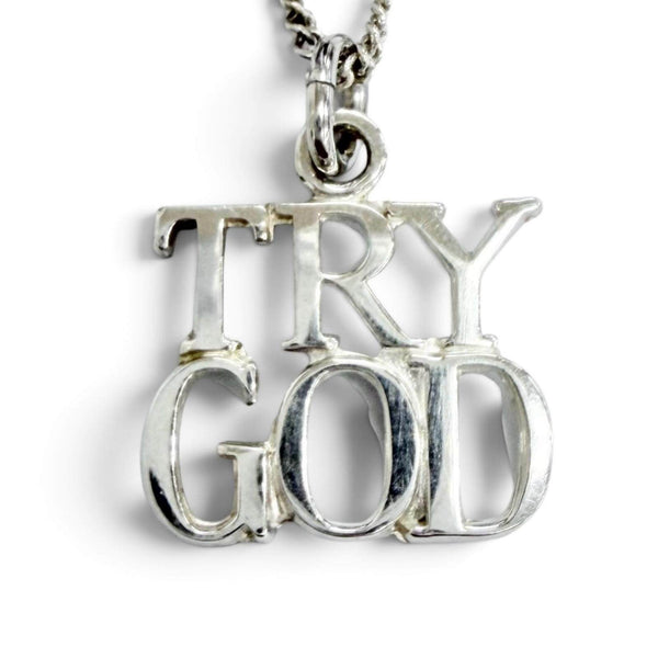 Tiffany & Co. TRY GOD Sterling Silver Necklace