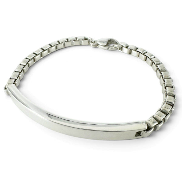 Tiffany & Co. Venetian Link ID Silver Bracelet