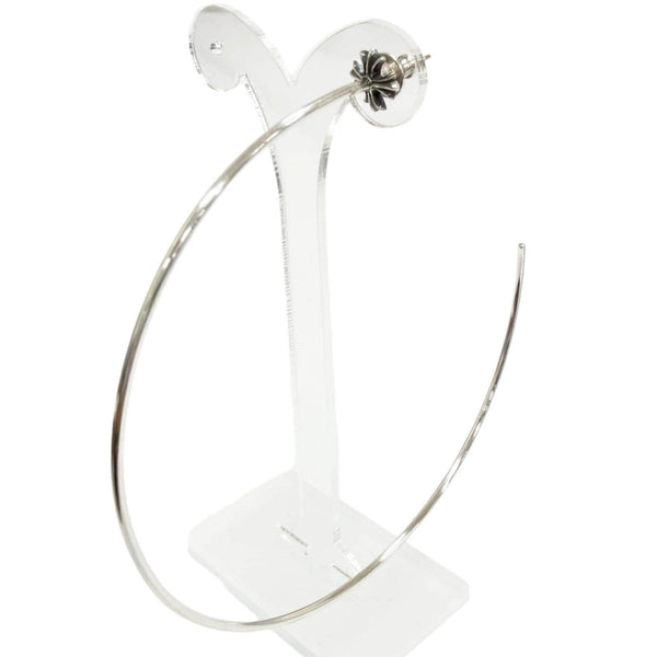 Chrome Hearts Pierce Hoop CH Plus Silver Earrings