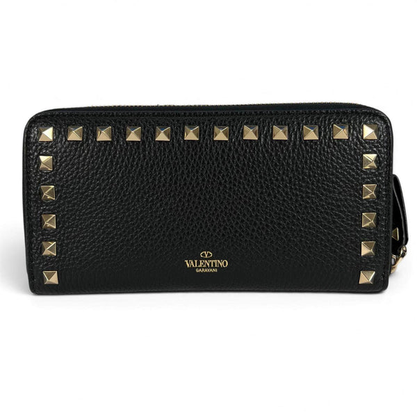 Valentino Garavani Rockstud Round Zip Wallet