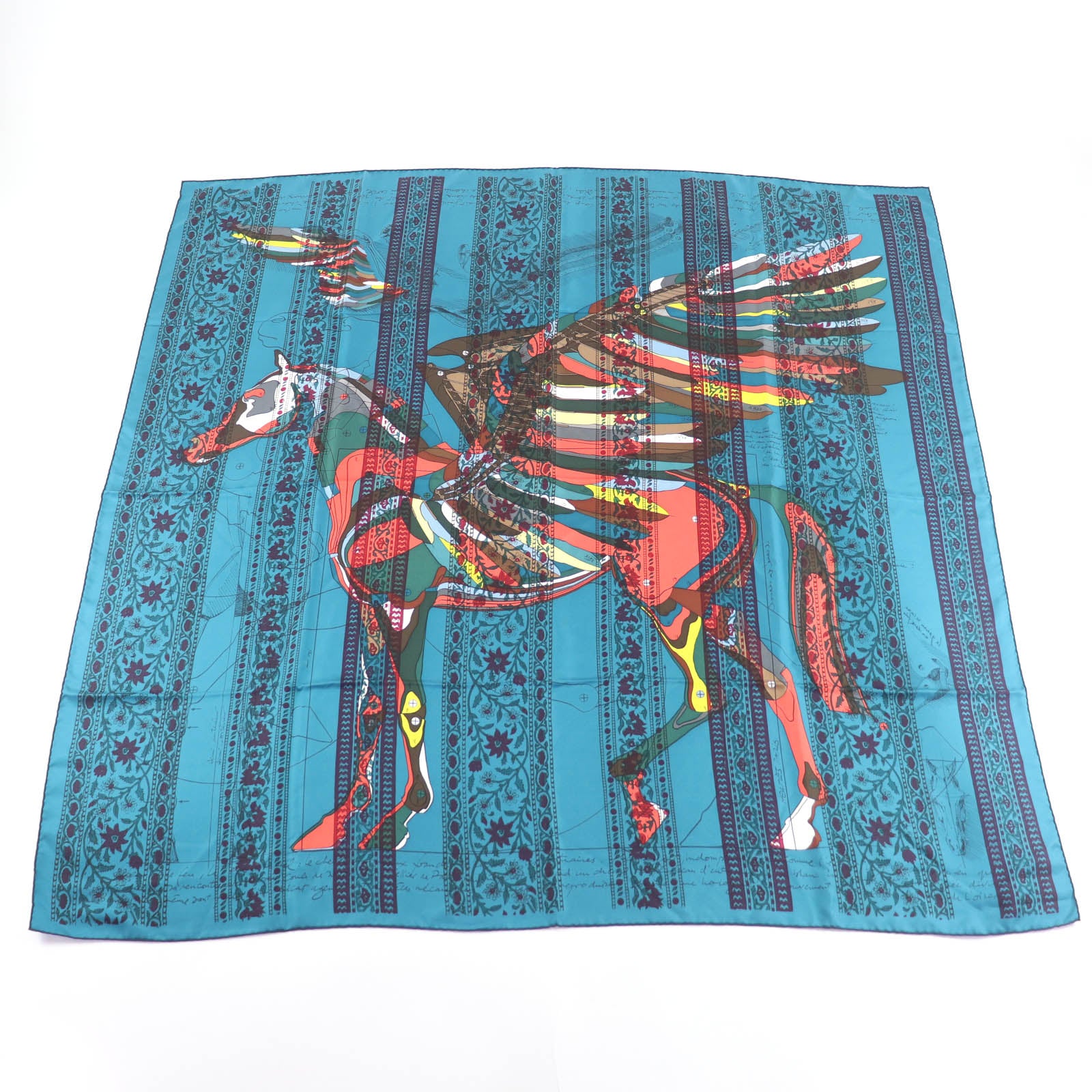 Hermes Le Pegase d’Hermes Silk Scarf