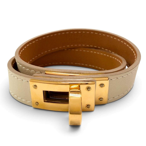 Hermes Kelly Tour Swift Leather Bracelet Size T3