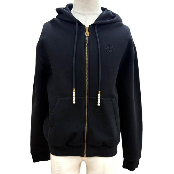 Louis Vuitton Embroidered Zip Jersey Hoodie