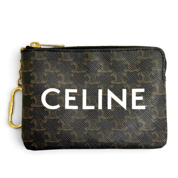 Celine Triomphe Canvas Coin Case