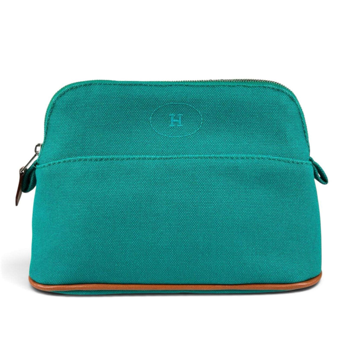 Hermes Bolide mini H logo embroidery synthetic pouch