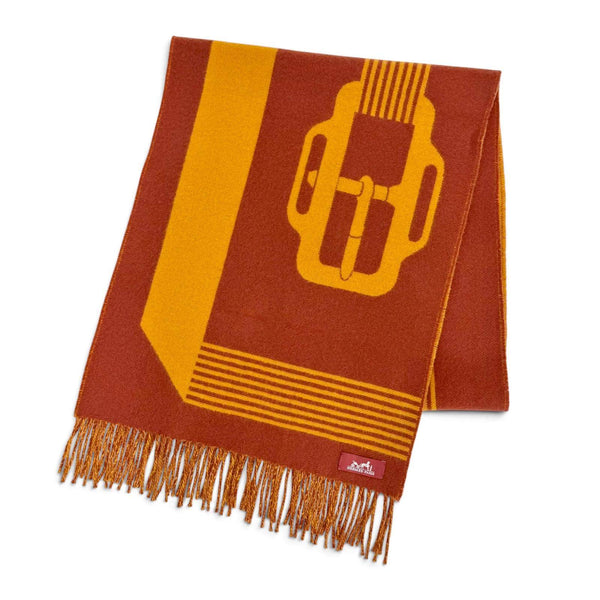 Hermes Sangle a Boucle Cashmere Scarf