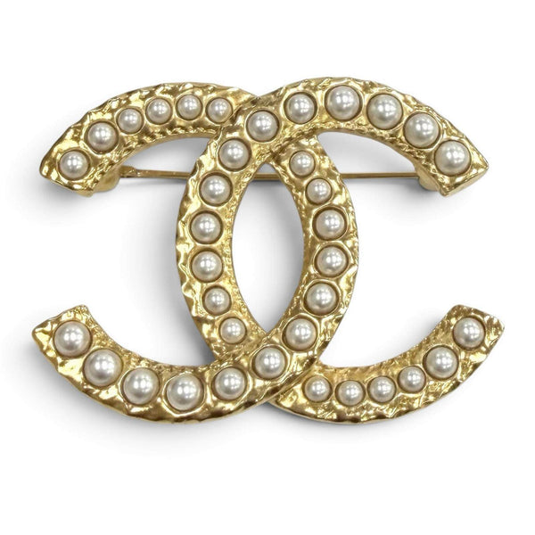 Chanel Coco Faux Pearl Brooch
