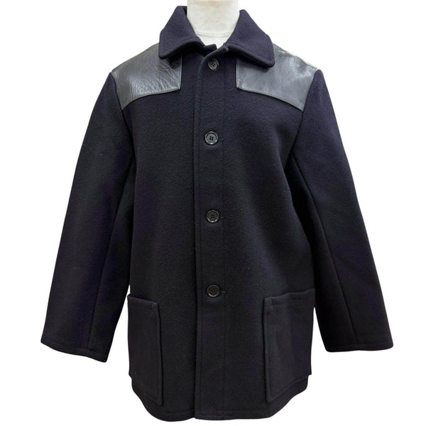 The Real McCoy's Wool Leather Trim Jacket