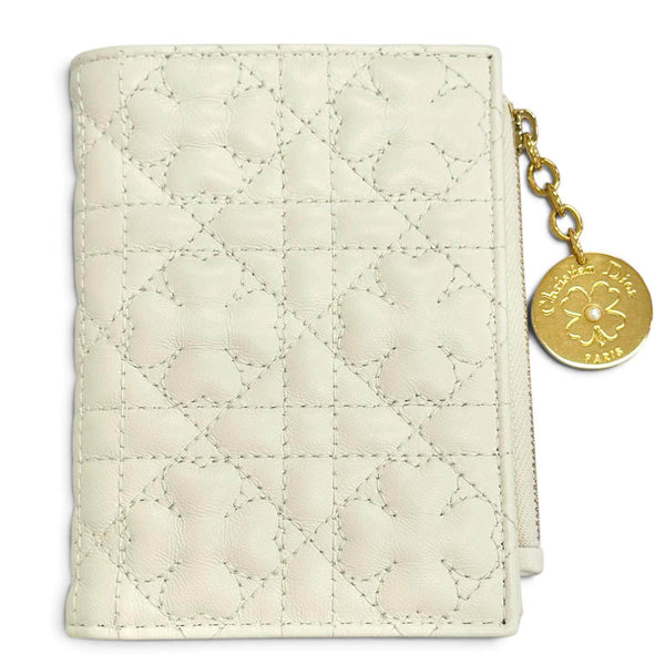 Christian Dior Lady Dior Dahlia Wallet Cannage All Star Leather Wallet