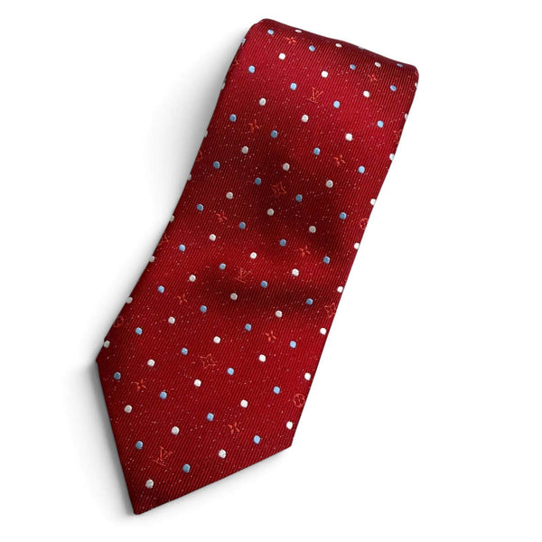 Louis Vuitton Monogram Dot Pattern Silk Tie