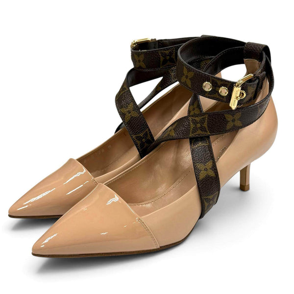 Louis Vuitton Effigy Line Leather Pumps