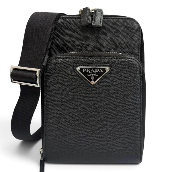 Prada Triangle logo Saffiano smartphone case
