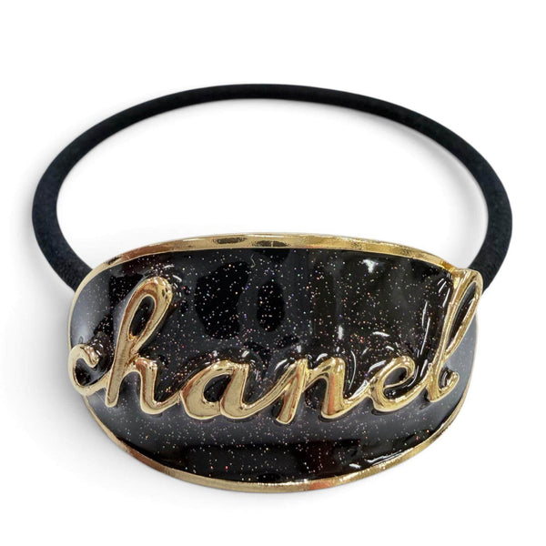 Chanel Logo Oval Hair Tie