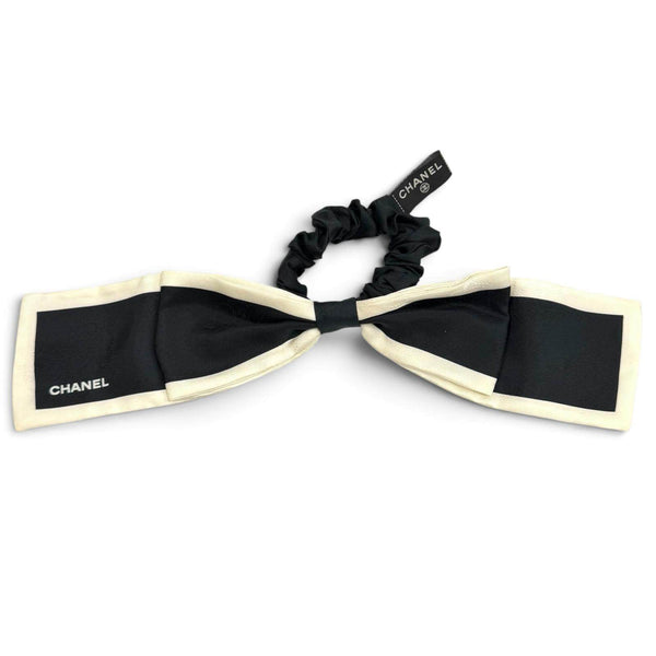 Chanel Shush Logo Camellia Silk Ribbon