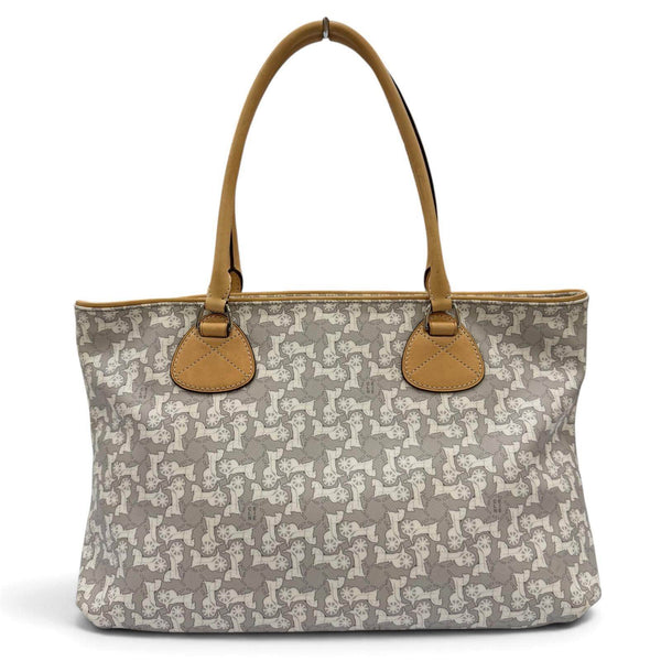 Celine Sulky Logogram Carriage Pattern Leather Tote Bag