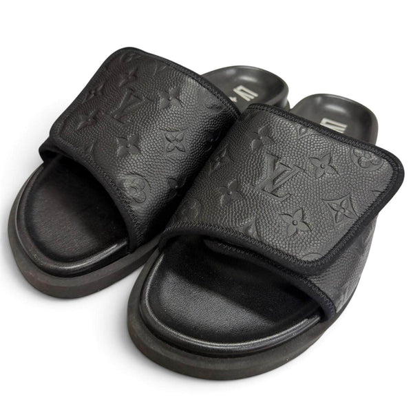 Louis Vuitton NBA Monogram Leather Sandals