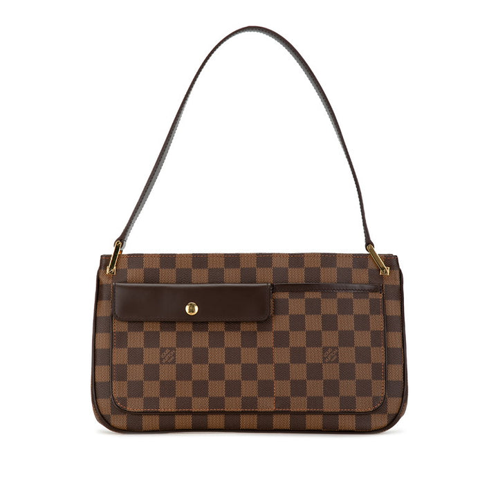 Louis Vuitton Damier Aubagne Shoulder Bag N51129 PVC Leather