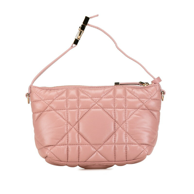 Dior Cannage Leather Pouch Pink