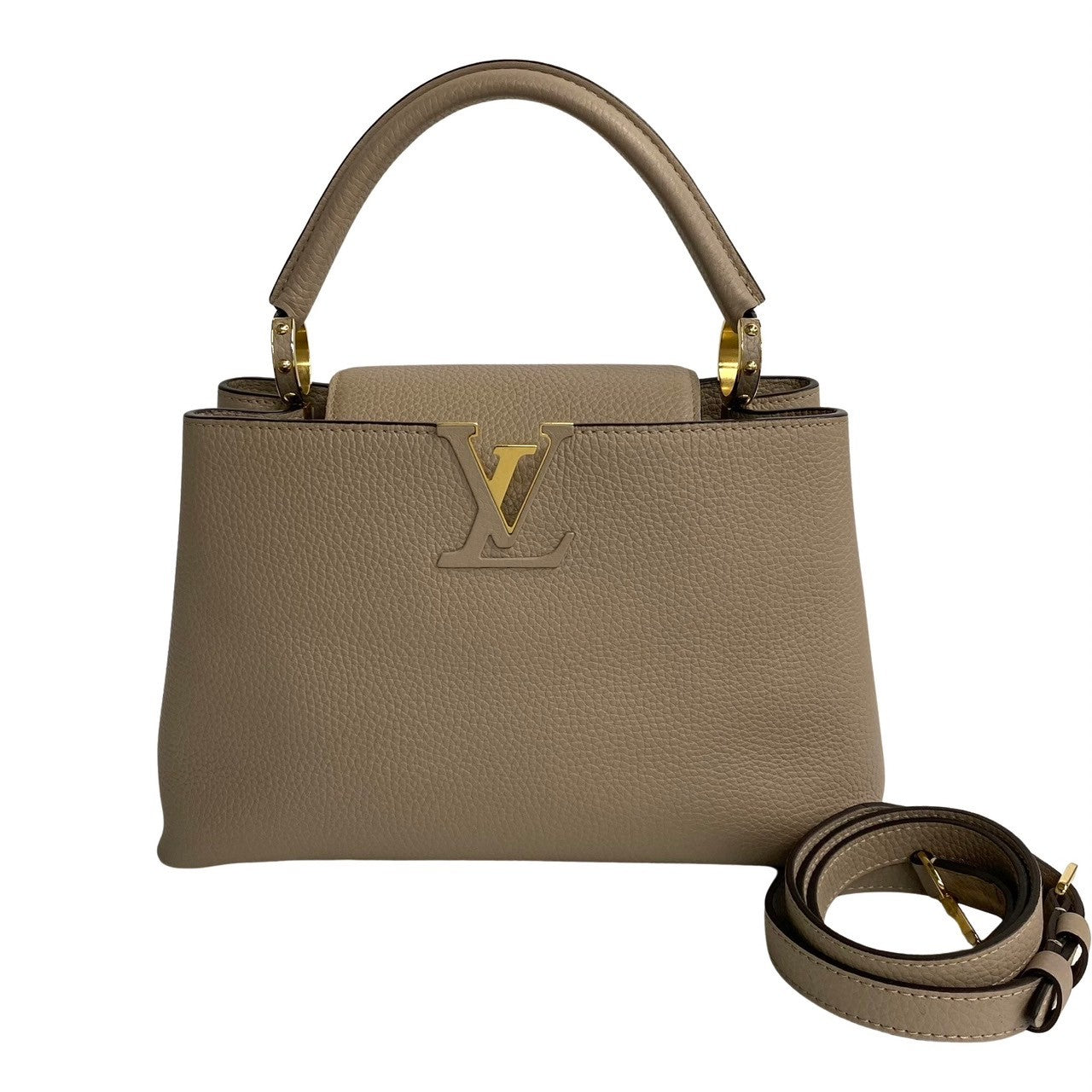 Louis Vuitton Capucines MM Leather Shoulder Bag M42253 in Excellent condition