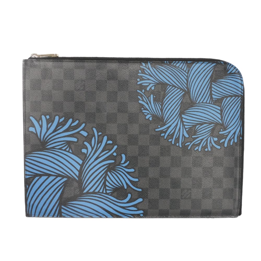 Louis Vuitton Pochette Jour GM Damier Graphite Clutch Bag