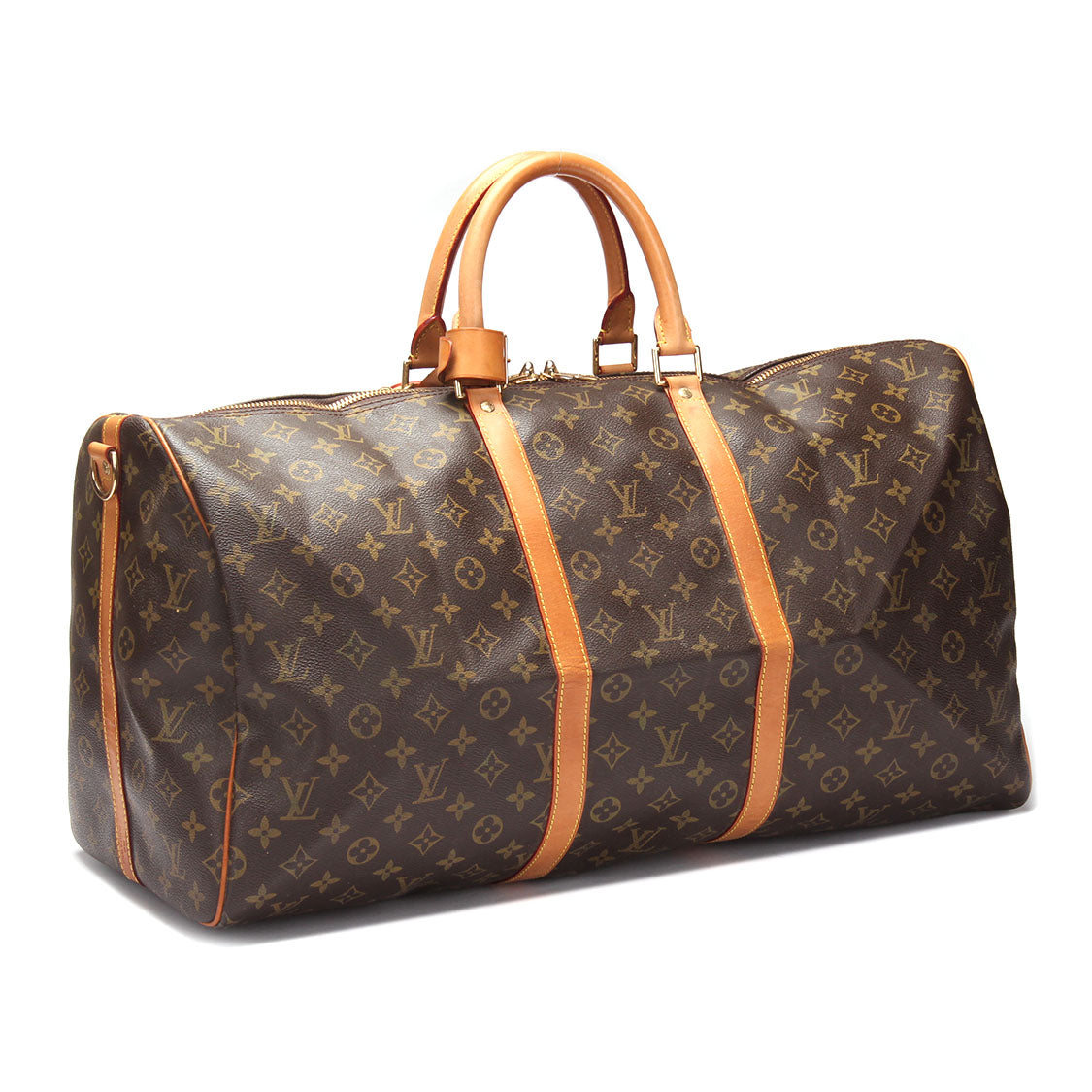 Louis Vuitton Monogram Keepall 55 Canvas Travel Bag in Good condition