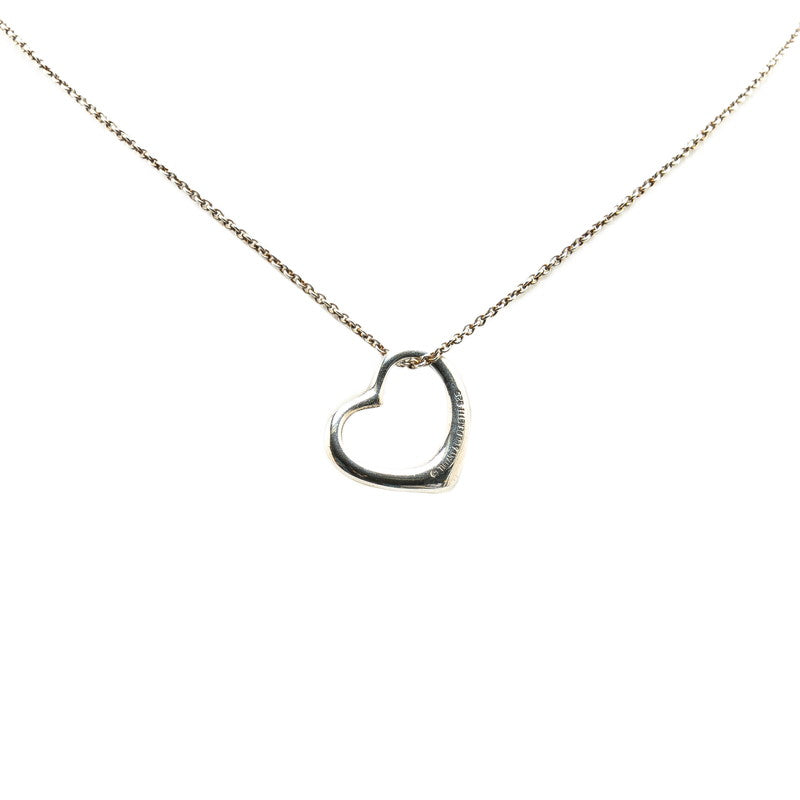 Tiffany & Co Open Heart Necklace Silver