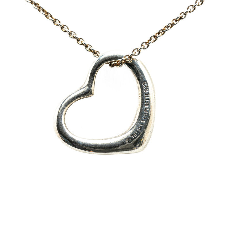 Tiffany & Co Open Heart Necklace Silver