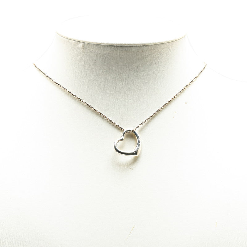 Tiffany & Co Open Heart Necklace Silver