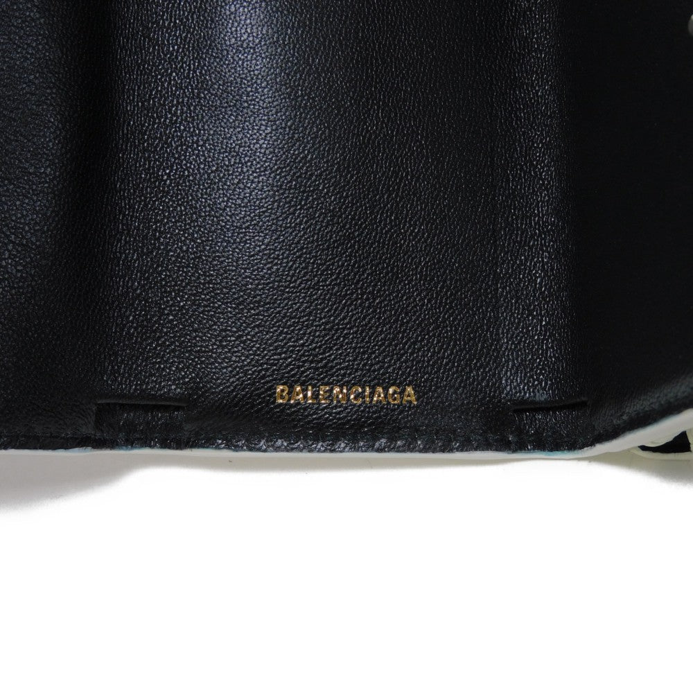 Balenciaga Ville Mini Wallet Textured Leather