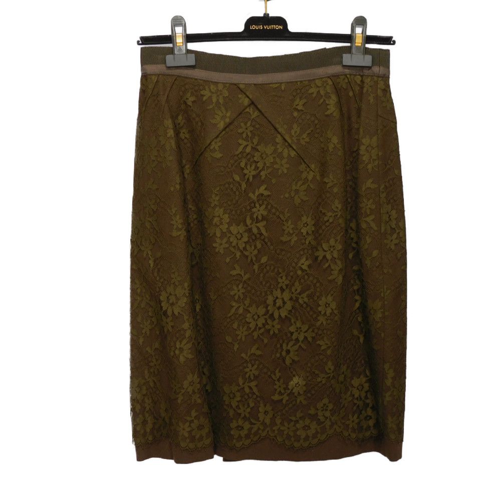 Louis Vuitton Pleated Lace Flower Skirt